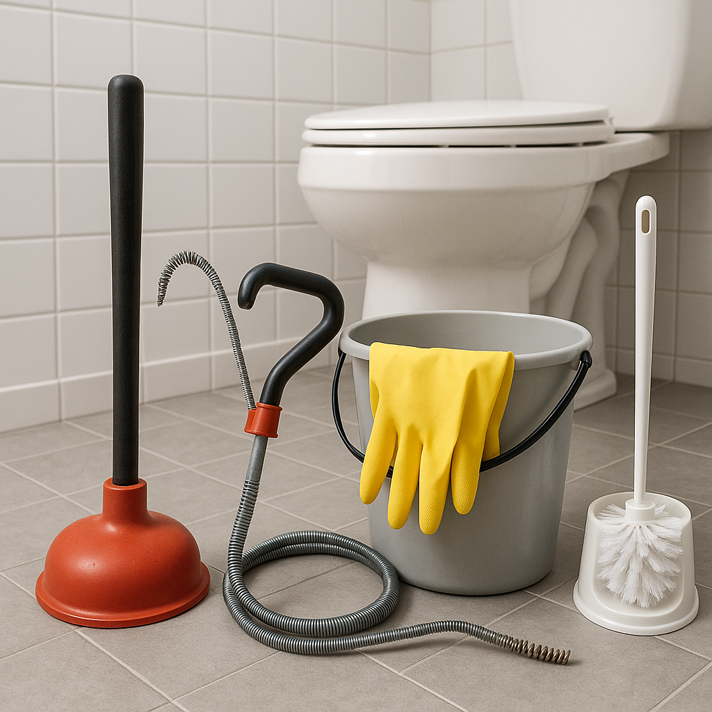 Механическая прочистка унитаза