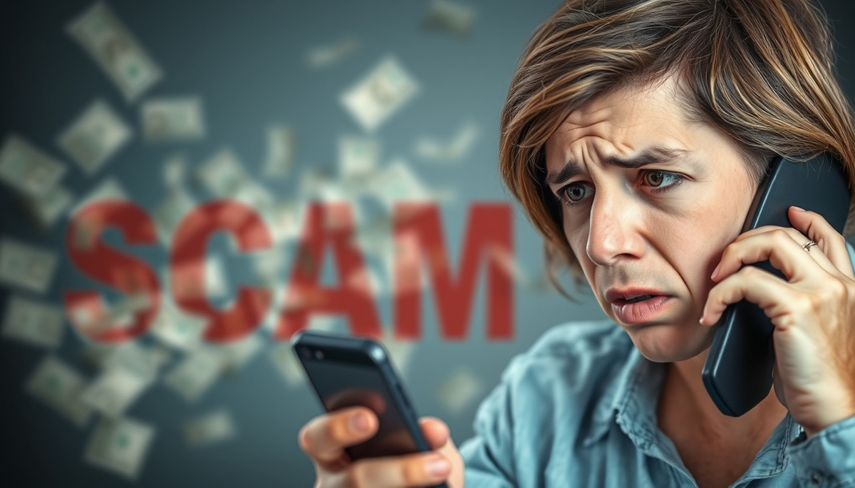    Иллюстрация, показывающая последствия финансовых потерь от мошенничества