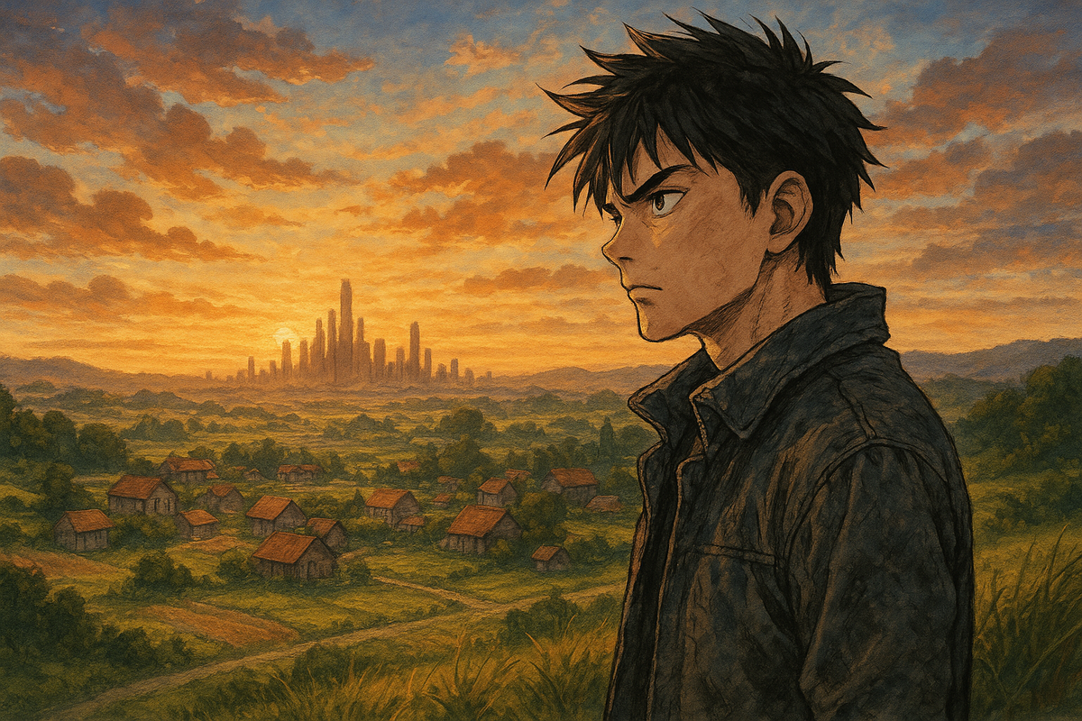 Мечта о столице: Последний взгляд на провинцию (создано с помощью нейросети)