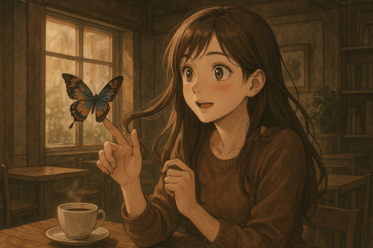 Эффект бабочки (создано с помощью нейросети)