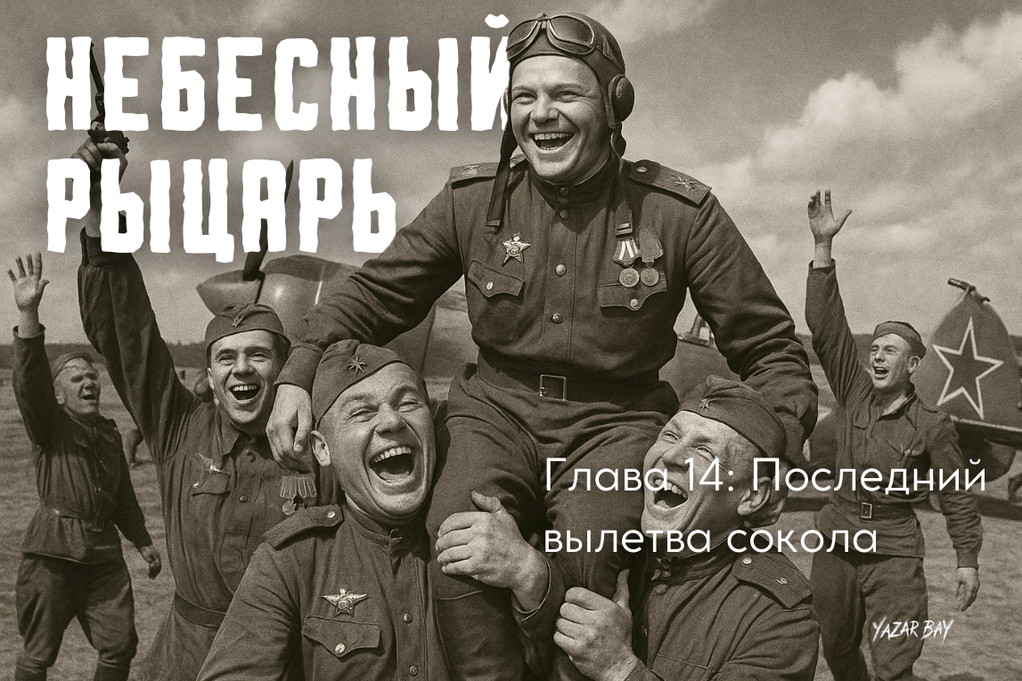 Май 1945-го. Победа! Летчики 176-го Гвардейского полка качают своего командира, трижды Героя Советского Союза Ивана Кожедуба. ©Язар Бай