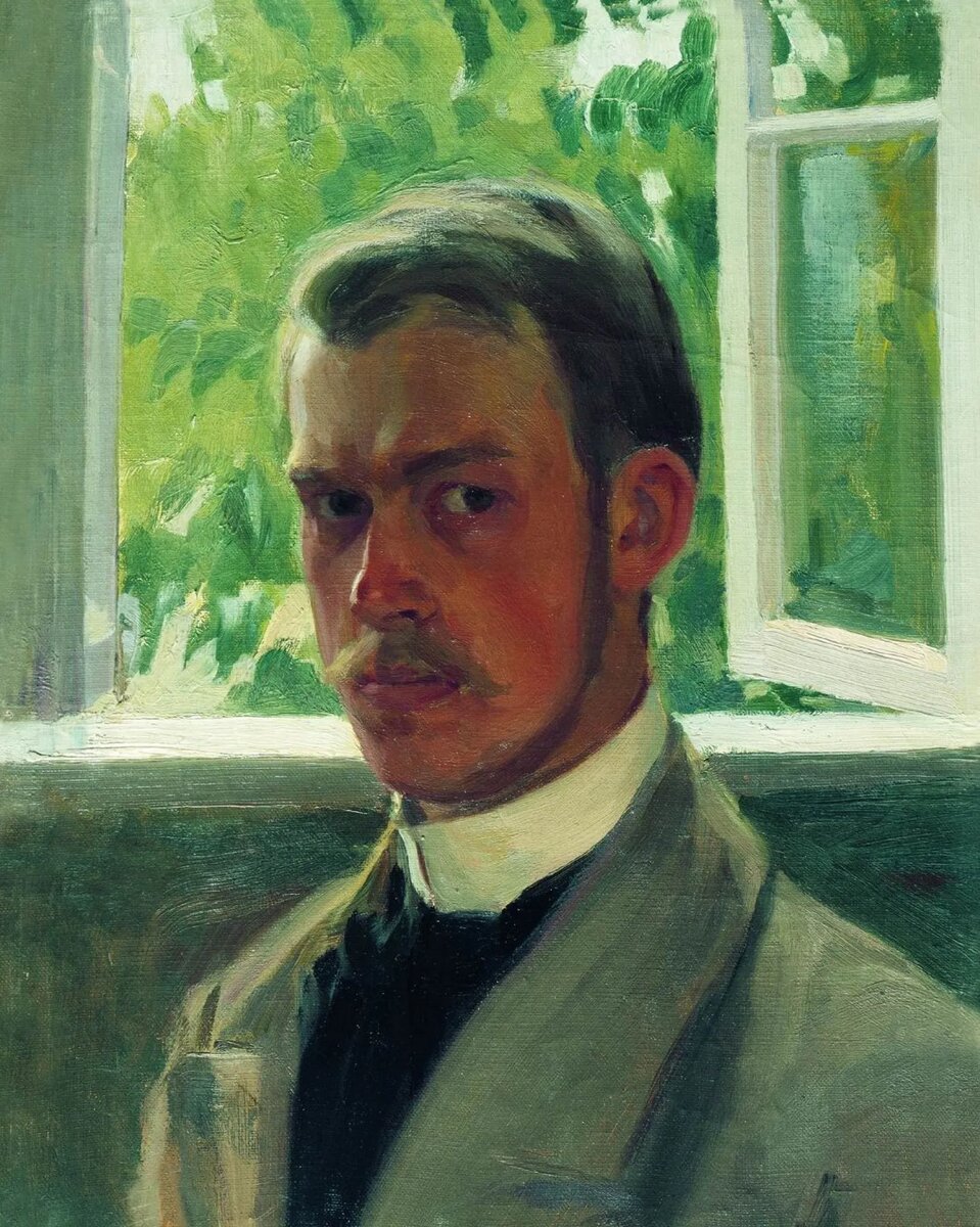 Борис Кустодиев, автопортрет