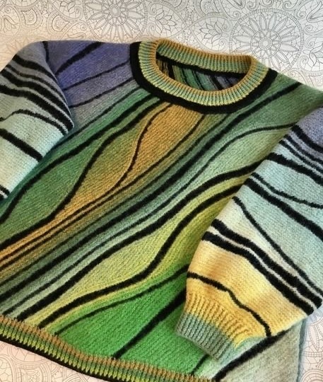 Техника вязания «свинг» спицами: игра укороченных рядов