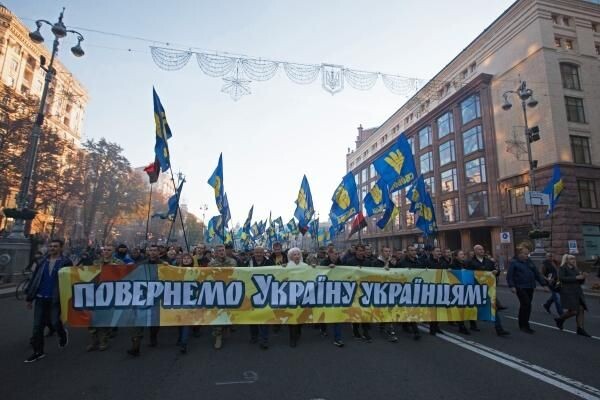    Участники марша националистов в Киеве / РИА «Новости»