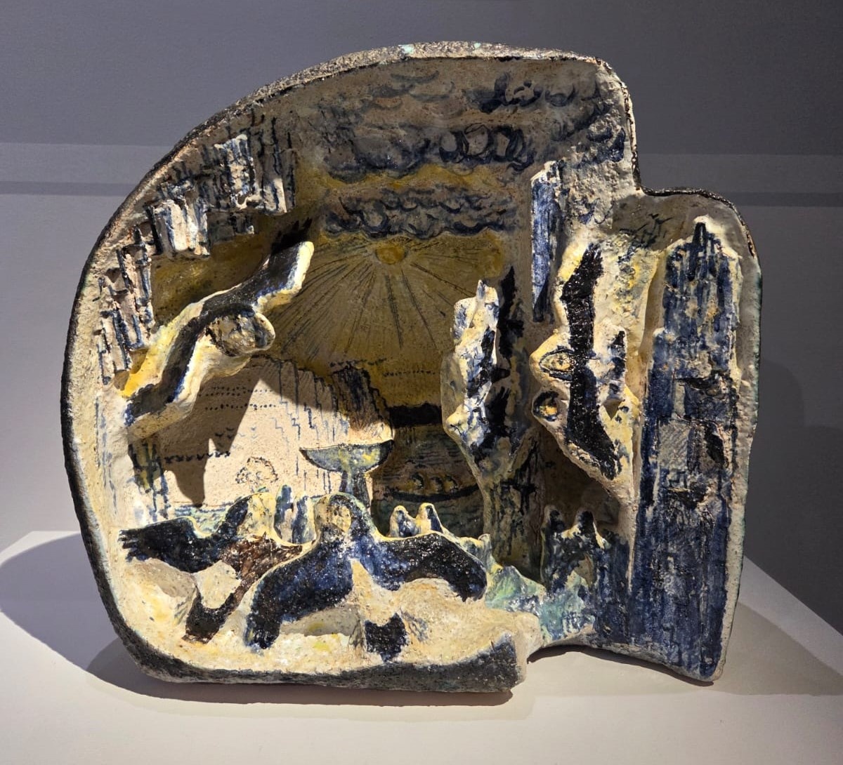 Александр Белашов. Чукотка. Конец 1970-х - начало 1980-х Шамот, роспись, поливы