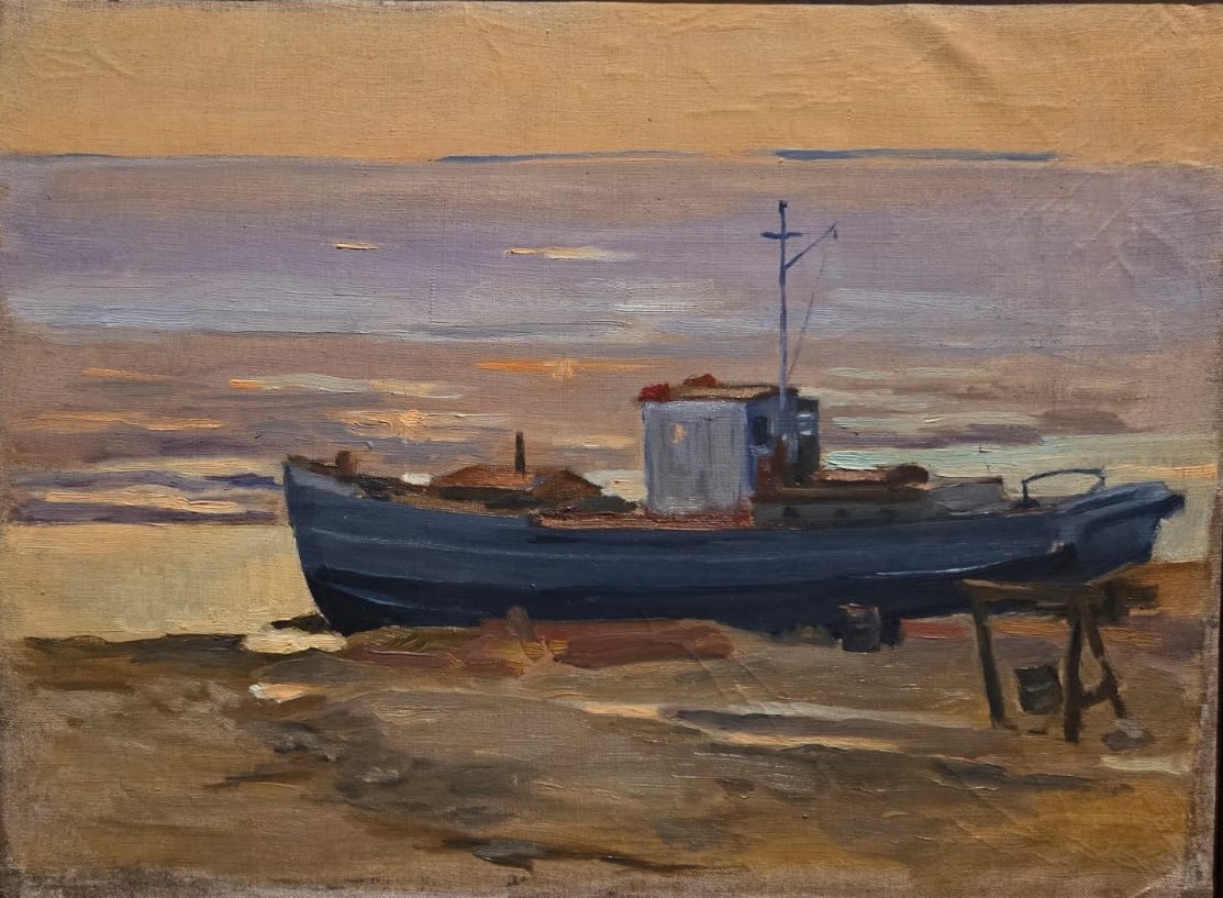 Виталий Чапкин Шпицберген. Барка 1961-1964 холст, масло