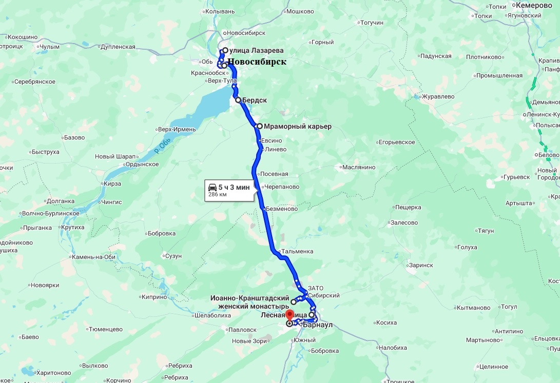 Маршрут на шестой день