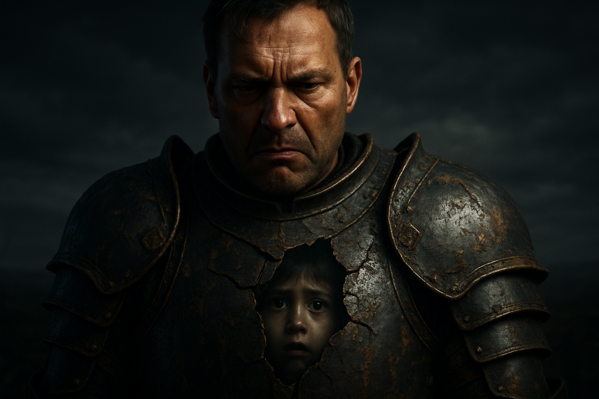 Броня трещит. За маской гнева — всего лишь страх. Пора заглянуть в глаза настоящему врагу — самому себе.