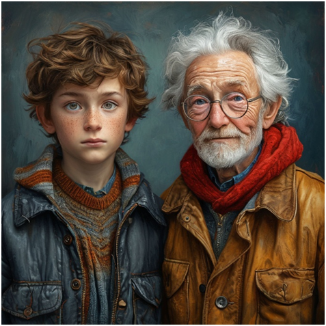 Сгенерировано ИИ- как относится к смерти и понимает её молодой человек 15 лет и взрослый в 78 лет?