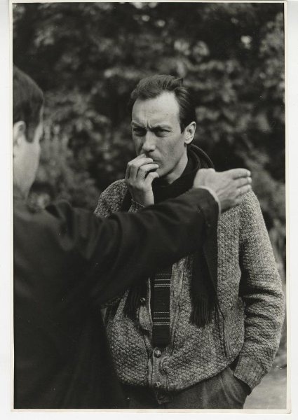 Олег Янковский на съемках фильма «Храни меня, мой талисман»