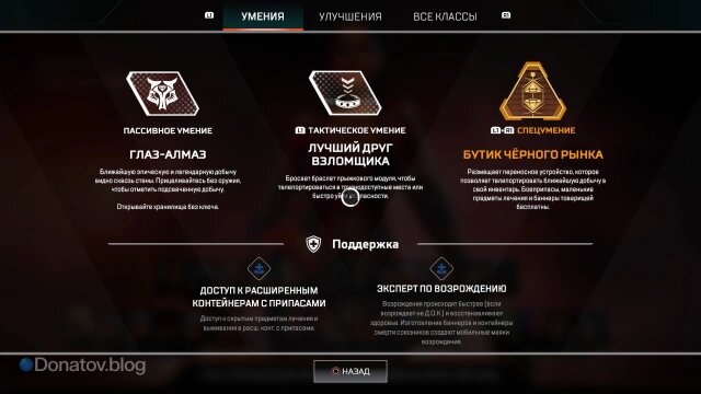    Способности Лобы