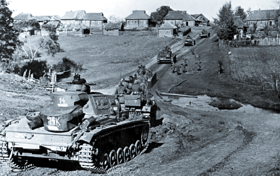 Наступление танковых дивизий вермахта группы армий "Юг".