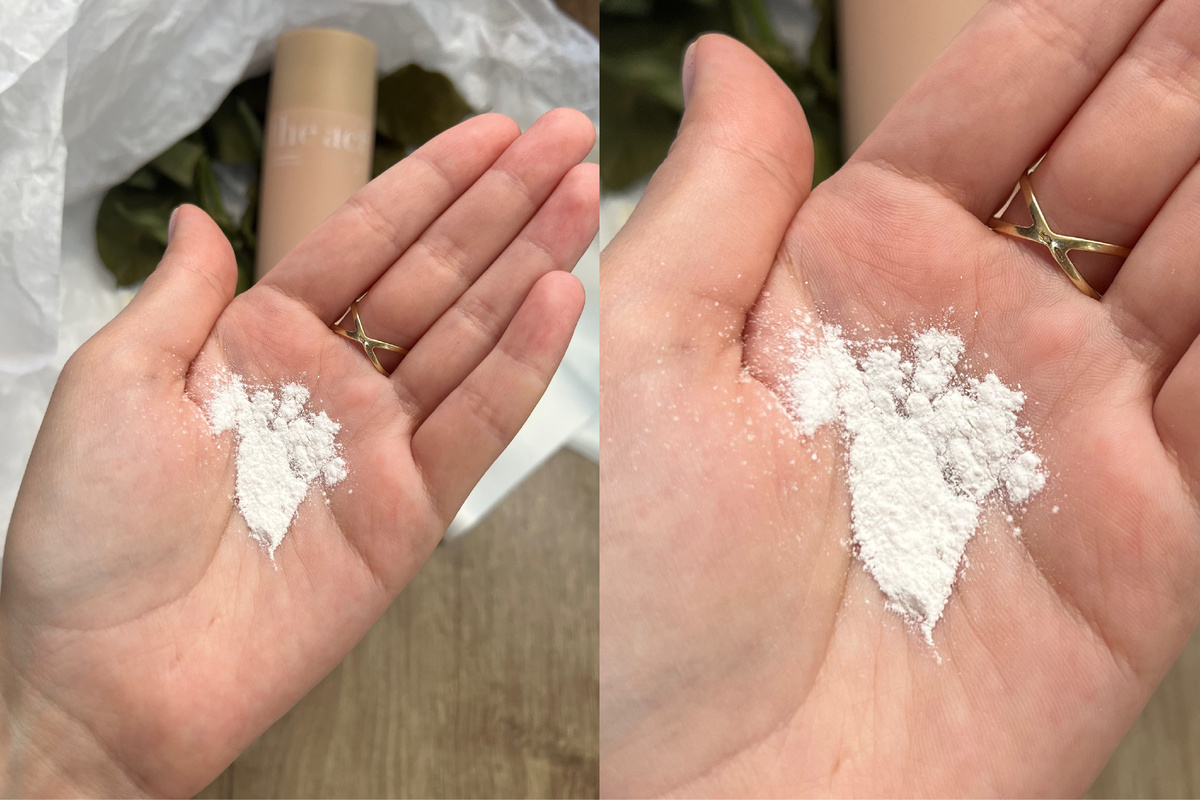 Расход у пудры минимальный