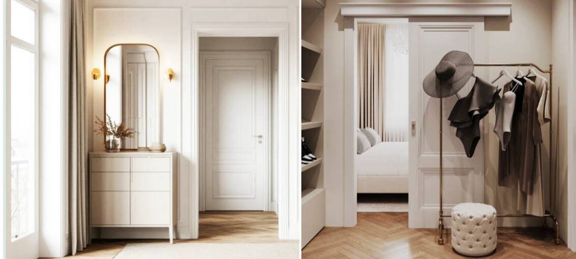 Фото из проекта от ГК «Поколение»: дизайн и ремонт прихожей в новостройке