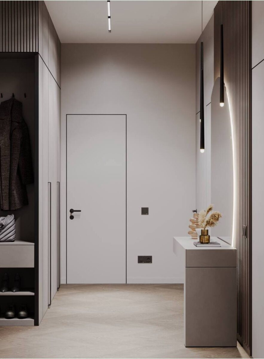 Фото из проекта от ГК «Поколение»: дизайн и ремонт прихожей в новостройке
