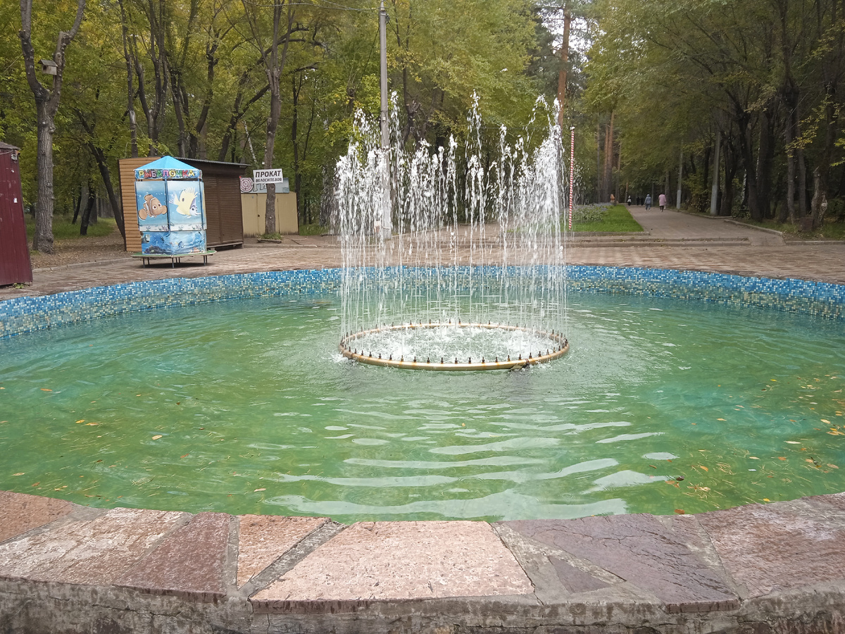 Фонтан в Парке Строителей. 