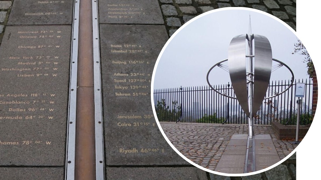 Тот самый исторический нулевой меридиан в Гринвиче