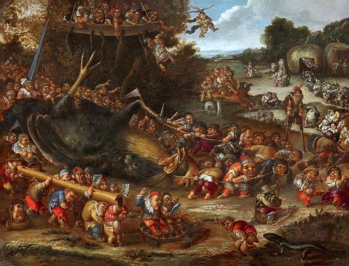 Итальянский художник-живописец. Фаустино Бокки (Faustino Bocchi) (1659-1741) «Славное возвращение с добычей», конец 17-го или начало 18-го века. Холст, масло. Размеры: 74х97 см. Частное собрание. Фото картины взято из открытого источника. 