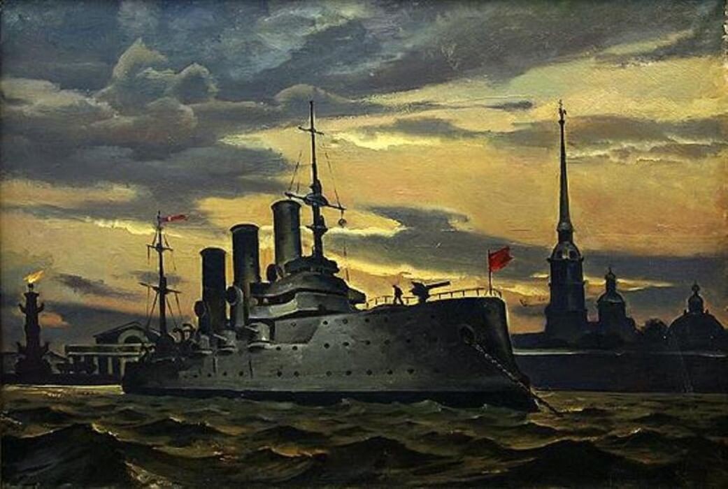 Легендарный крейсер "Аврора" - символ Великого Октября. Изображение из интернета