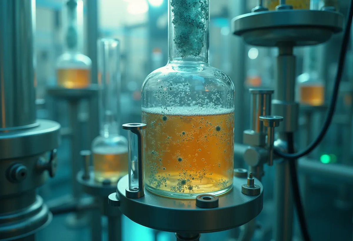 Биореактор с бактериями‑производителями лекарств