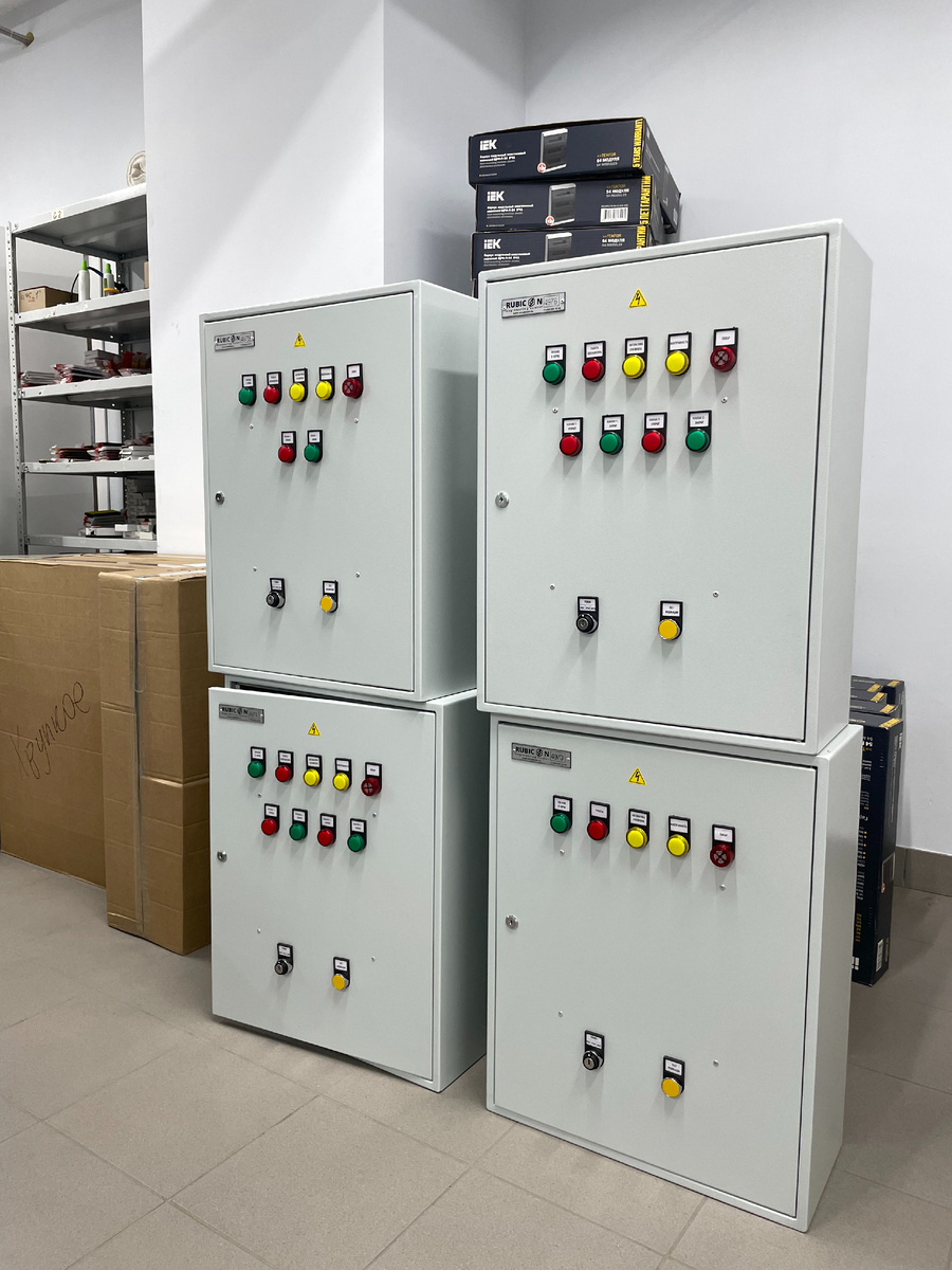 Готовые шкафы управления производства ИЦ "Рубикон"