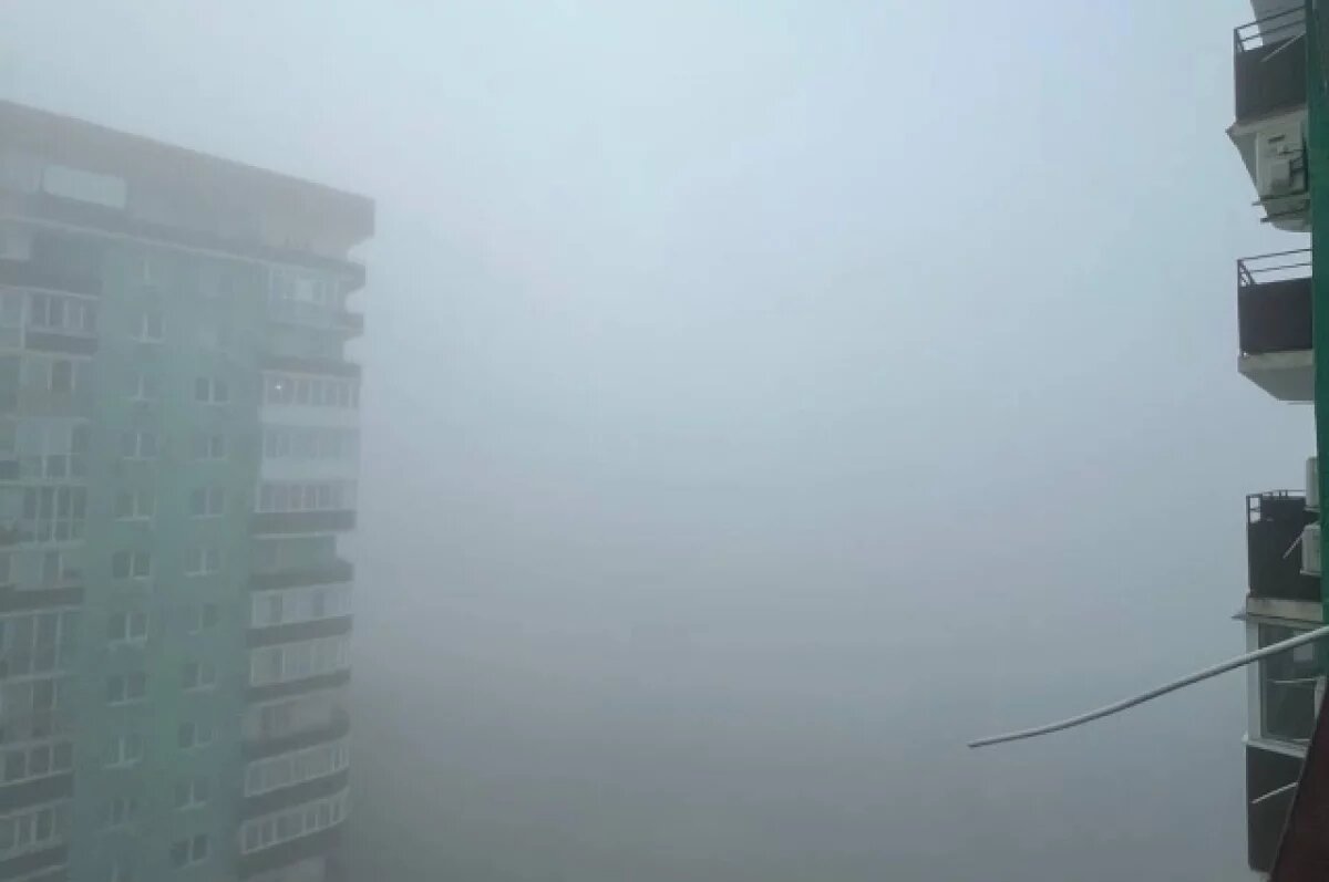    Краснодар накрыл густой радиационный туман