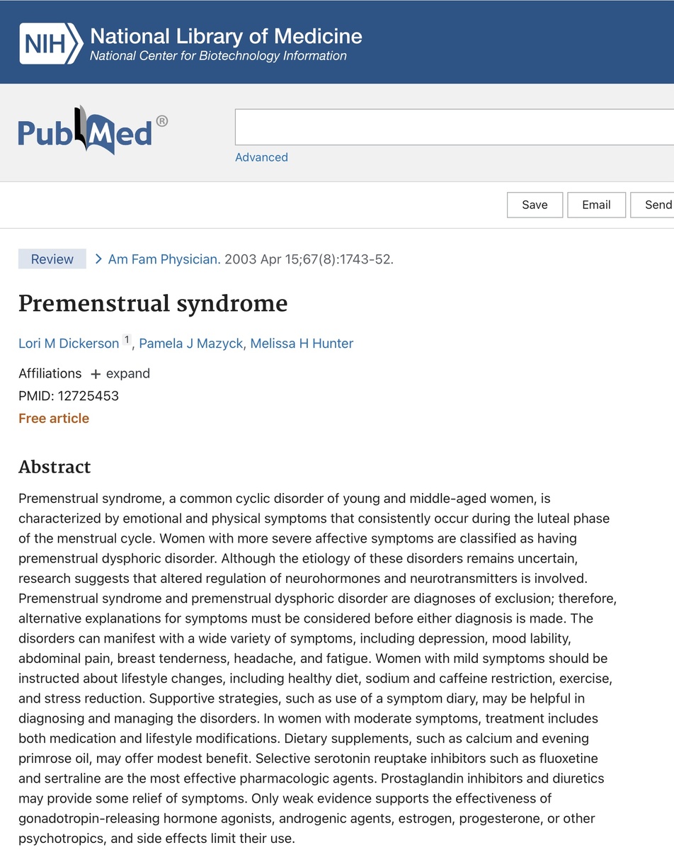 Здесь говорится о том, что пмс это распространенное расстройство среди женщин. Этиология этих расстройств остается неопределенной.