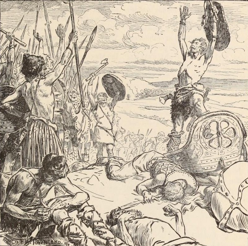 Смерть Эдвина Нортумбрийского в Хэтфилде, 633 г. — Ф. Г. Таунсенд