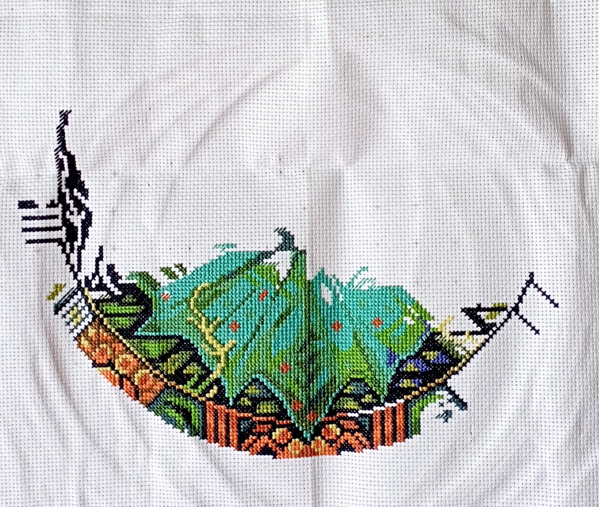 Мир вышивки,, Лягушка "