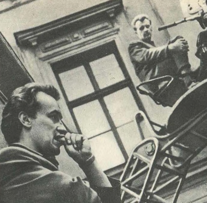 Фото со съёмок. Режиссёр Ростислав Горяев и оператор Гвидо Скулте