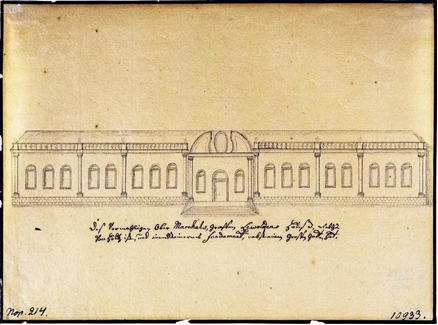 Фасад дома обер-гофмаршала Р.Левенвольде на Мойке 1735-1750 гг.