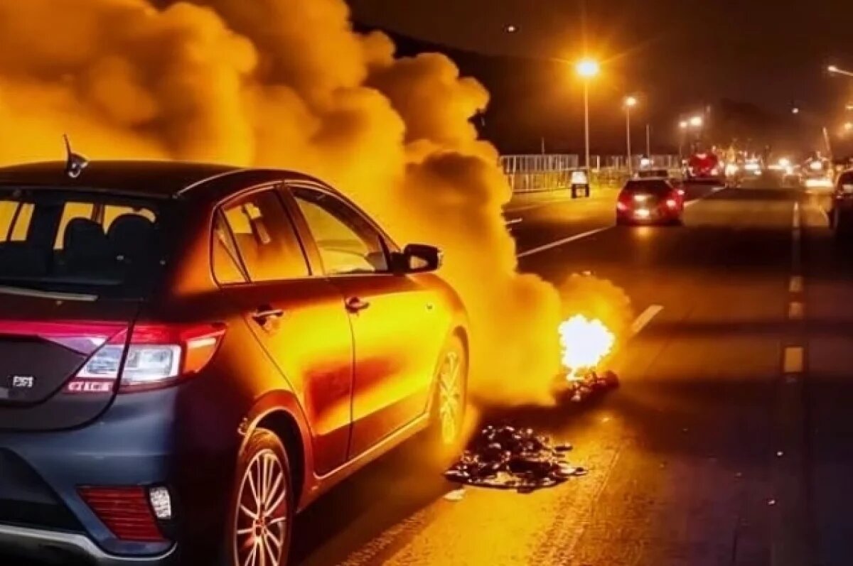    Муж из ревности поджёг машину жены в Петербурге