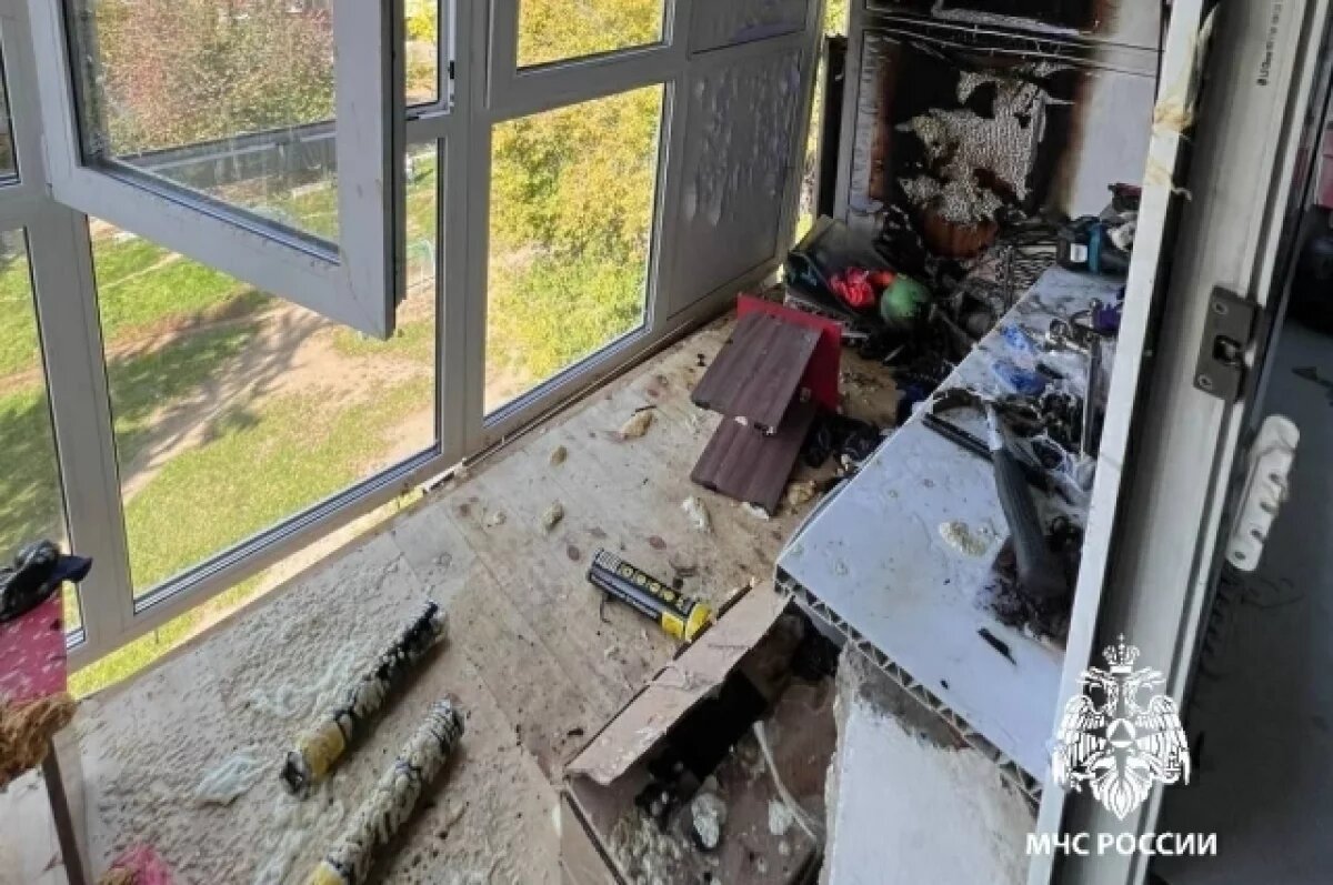    В одном из домов Ангарска произошел пожар из-за баллона с монтажной пеной