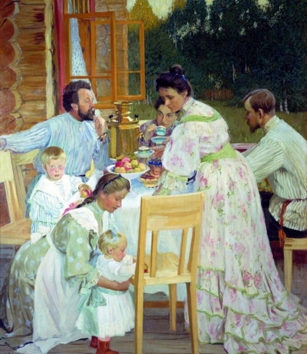Борис Кустодиев «На террасе», 1906 год