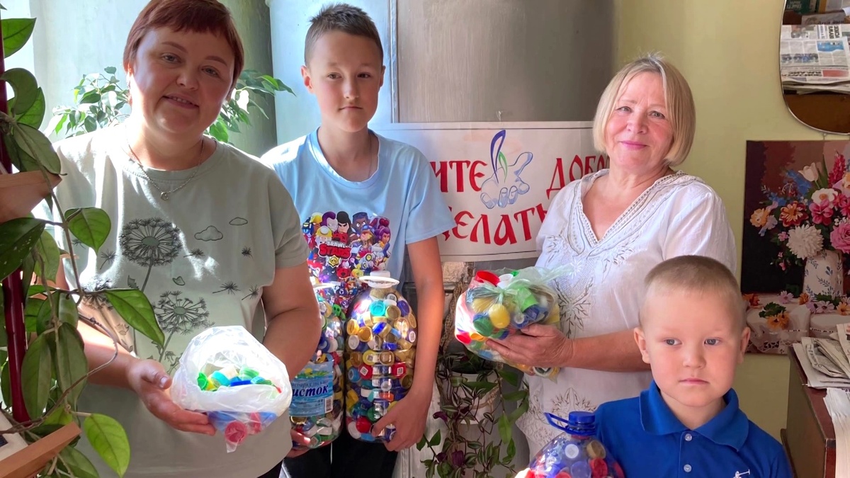    Семья из Нягани организует экоакции по сбору вторсырья