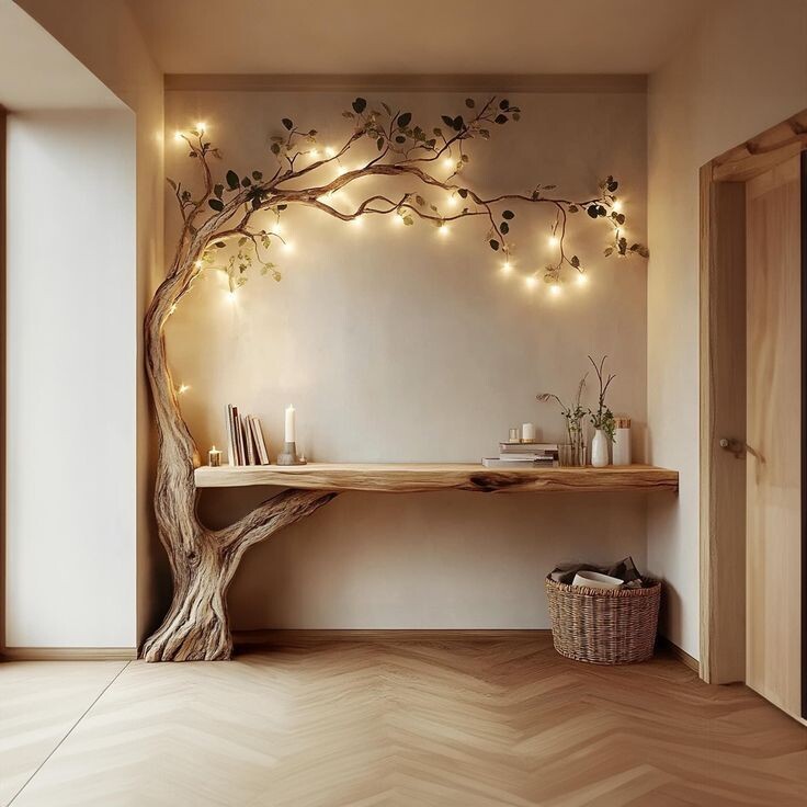 Панно из натуральных веток