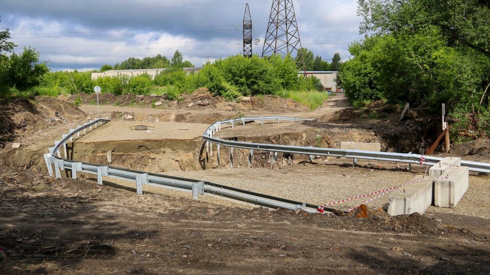    Размытая переправа в Барнауле. Источник: Виталий Барабаш