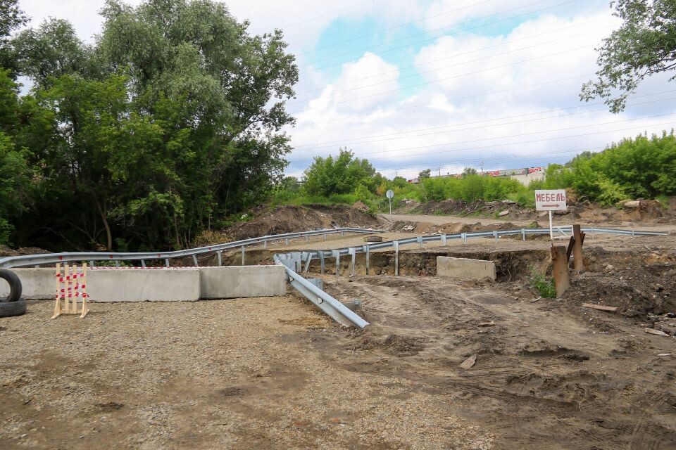    Размытая переправа в Барнауле. Источник: Виталий Барабаш