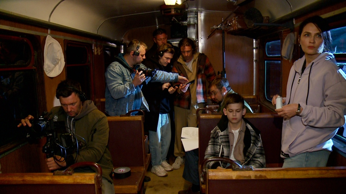 Команда медиахолдинга "Сибинформбюро" на съёмках фильма "Вахта памяти"