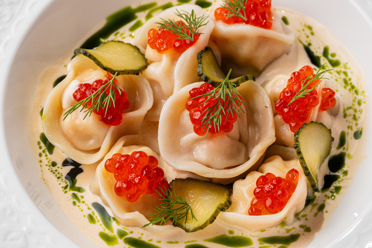 Пельмени с начинкой из лосося, Modus 