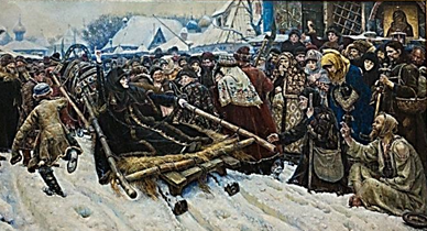 Боярыня Морозова – картина В.Сурикова (1887). 
