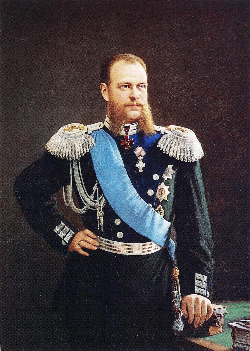 Цесаревич Александр Александрович (будущий император Александр III). Портрет работы Павла Александровича Брюллова (предположительно)