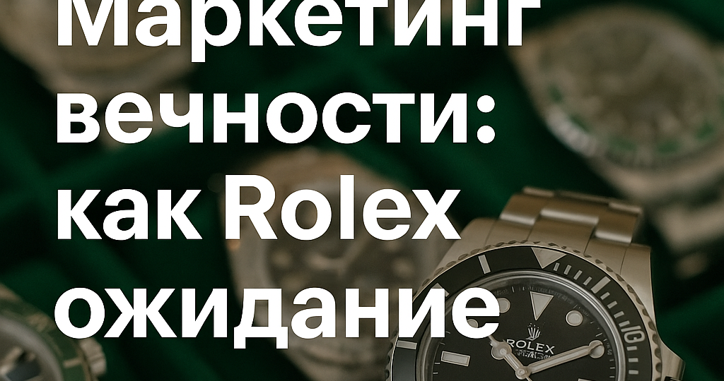 Rolex, часть 3. «Маркетинг вечности: как Rolex продаёт ожидание»