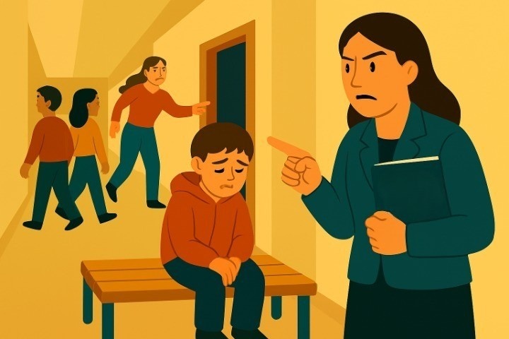 «У нас не дискотека, а школа!» — заявила учительница, выставив моего 10-летнего сына в коридор