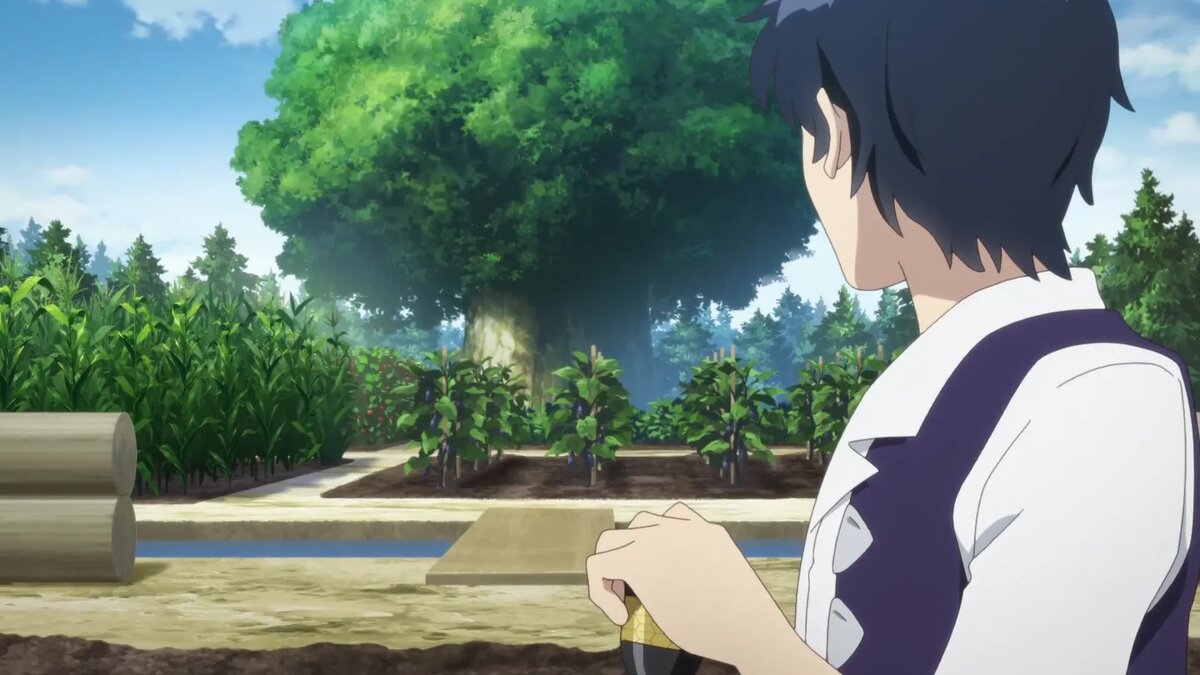 Кадр из аниме «Фермерская жизнь в ином мире»   📷