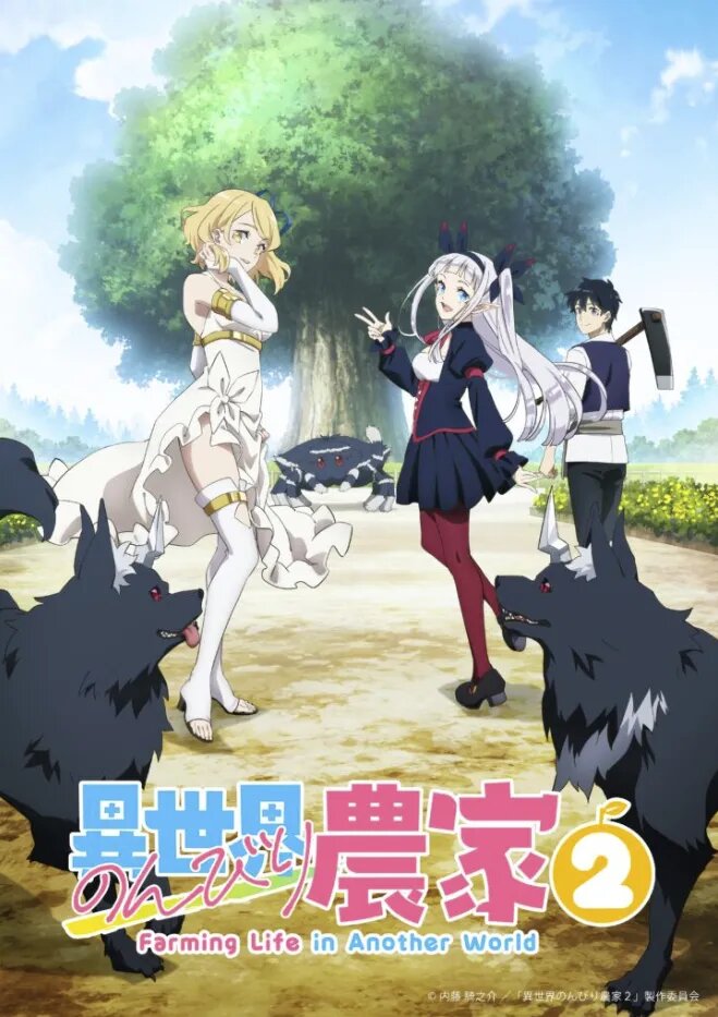 Постер аниме «Фермерская жизнь в ином мире». Источник: nonbiri-nouka2.com   📷