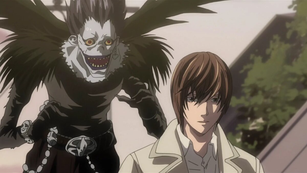 Кадр из аниме «Тетрадь смерти»   📷