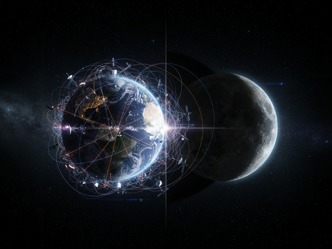 Земной радиошум против лунной тишины