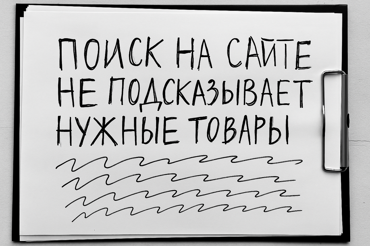 UX-ошибки: Поиск на сайте не подсказывает нужные товары и категории