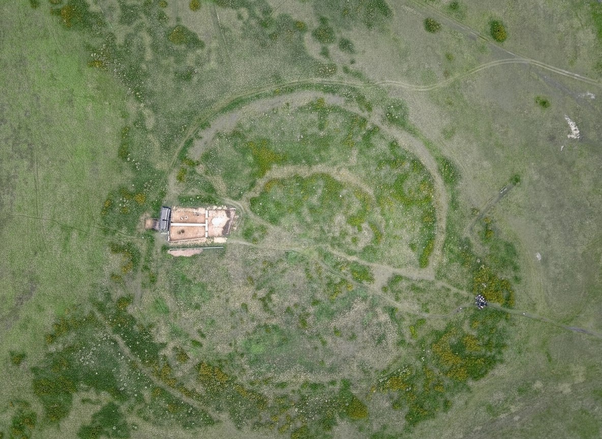 г.Аркаим. Находится на территории Челябинского государственного историко-археологического музея-заповедника «Аркаим».